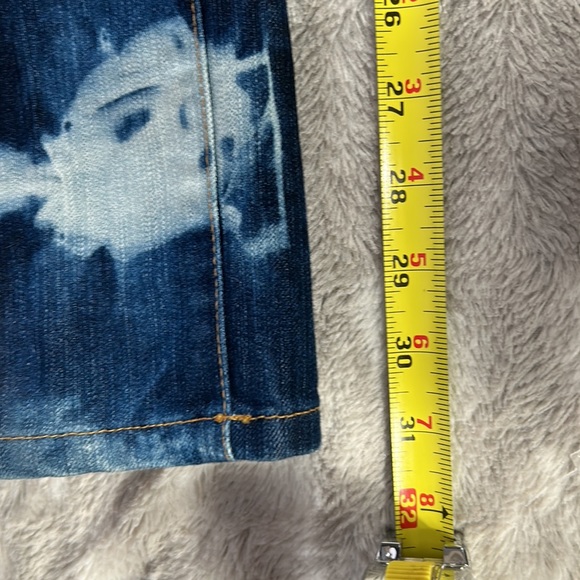Fahrenkamp bleach, splattered, straight jeans size 10 - Picture 6 of 6